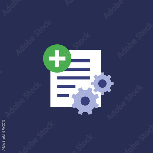 add new project icon, vector