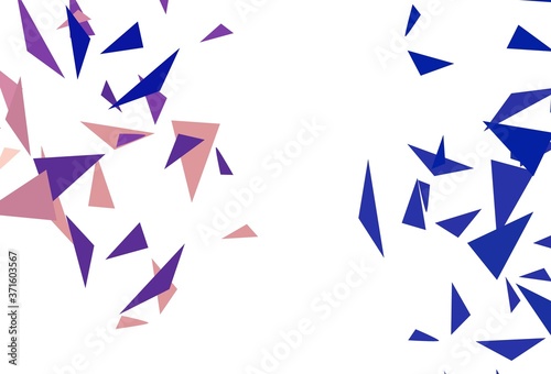 Light Blue, Yellow vector background with triangles.