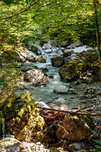 Gebirgsbach, Seisenbergklamm und Weißbach in Weißbach bei Lofer, Austria