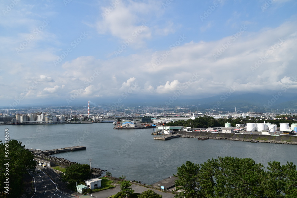 The view of Numazu city in Sizuoka Prefecture, Japan