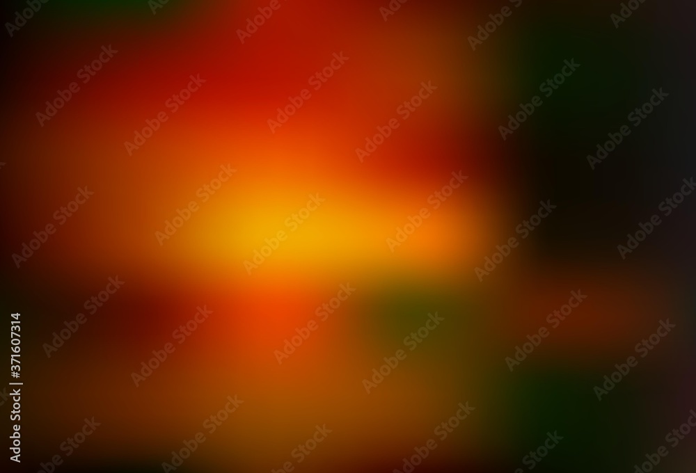 Dark Orange vector colorful abstract background.