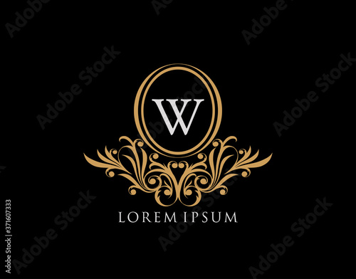Luxury W Letter Logo. Luxury calligraphic vintage emblem with beautiful classy floral ornament. Elegant logo design Vector illustration. Free Download Luxury W Letter Logo. Luxury calligraphic vintage emblem with beautiful classy floral ornament. Elegant logo design Vector illustration. - GFXLoad