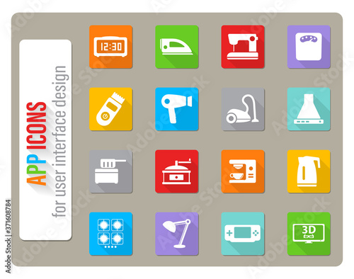 Home applicances simply icons
