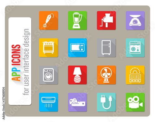 Home applicances simply icons