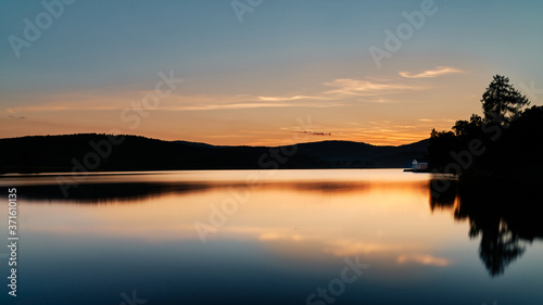 Sunset at Bogstadvannnet, Oslo, Norway © SteinOve