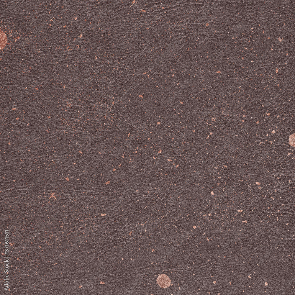 Metallic Rose Gold Sprinkled Pattern on Grayish Brown Leather Texture Background Metallic Rose Gold Sprinkled Pattern on Grayish Brown Leather Texture Background