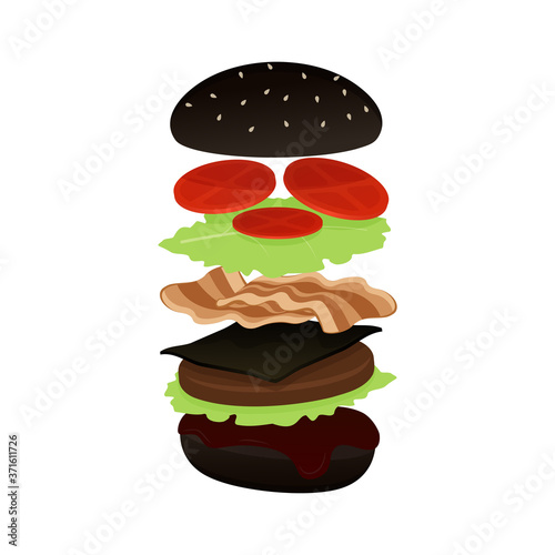 black burger