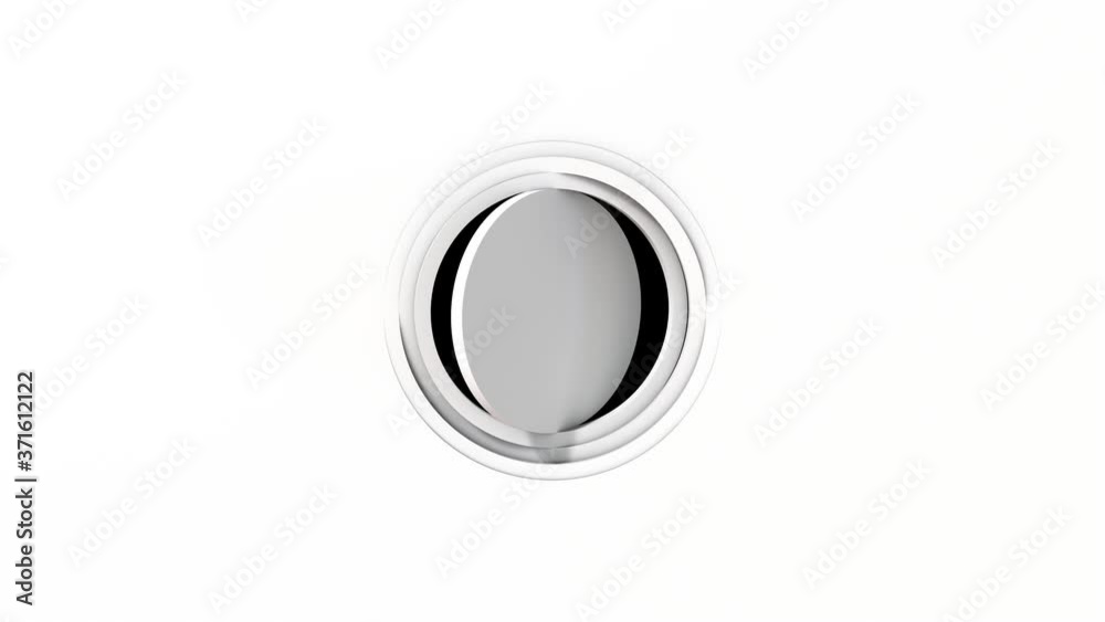 Gyroscopic ring elements rotating Round with alpha Stock Video | Adobe ...