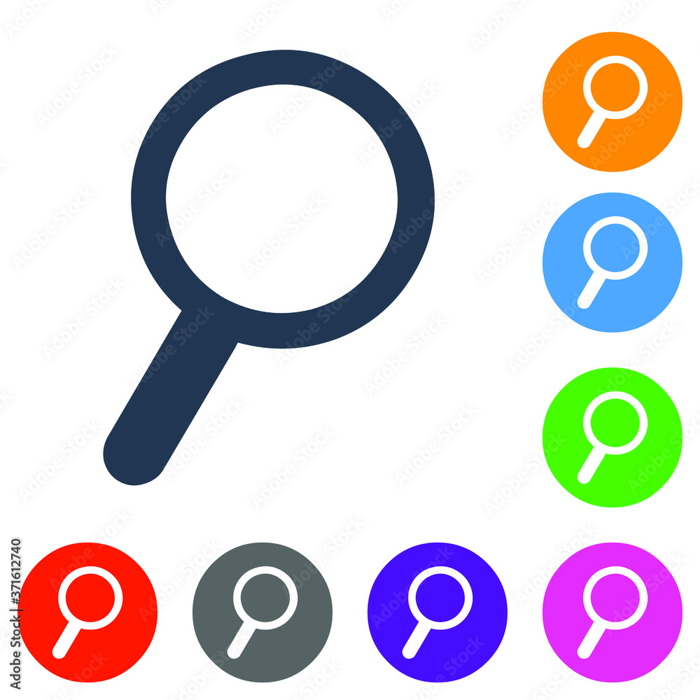 vector magnifying glass icon vector magnifying glass icon