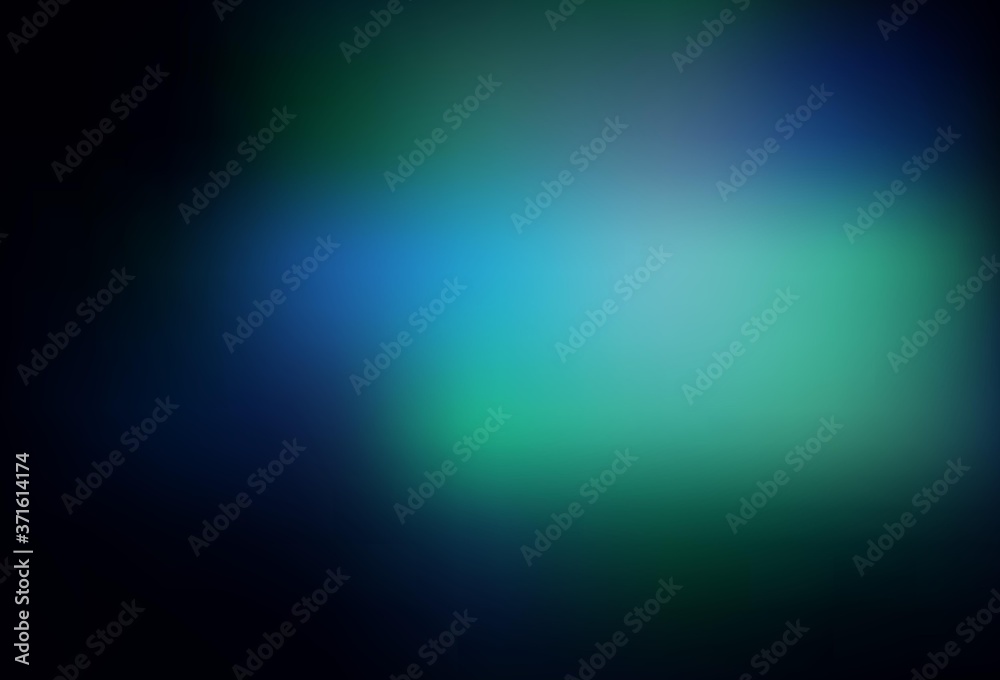 Obraz premium Dark BLUE vector blurred bright template.