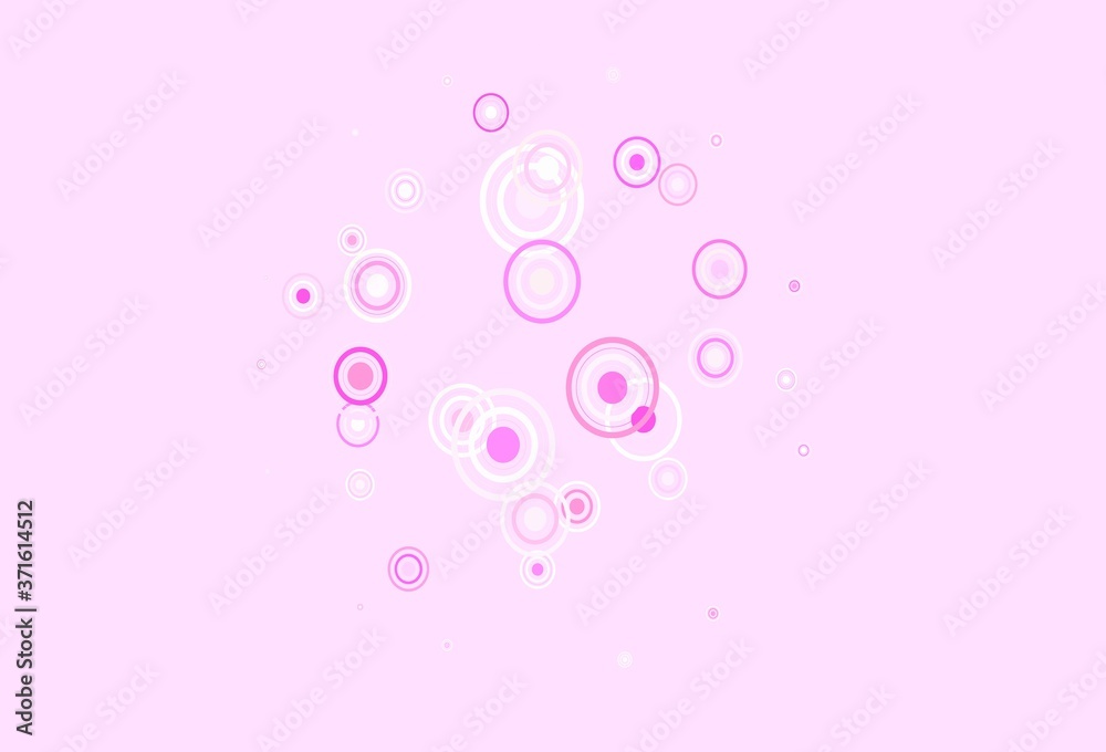 Light Purple, Pink vector background with spots, lines.