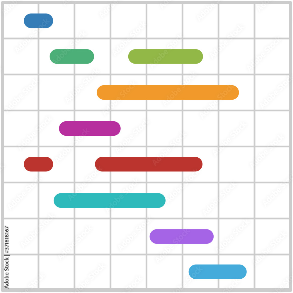 Fototapeta premium Gantt сhart