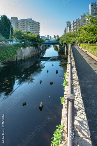 目黒川の船入場調節池と川の資料館 © Caito