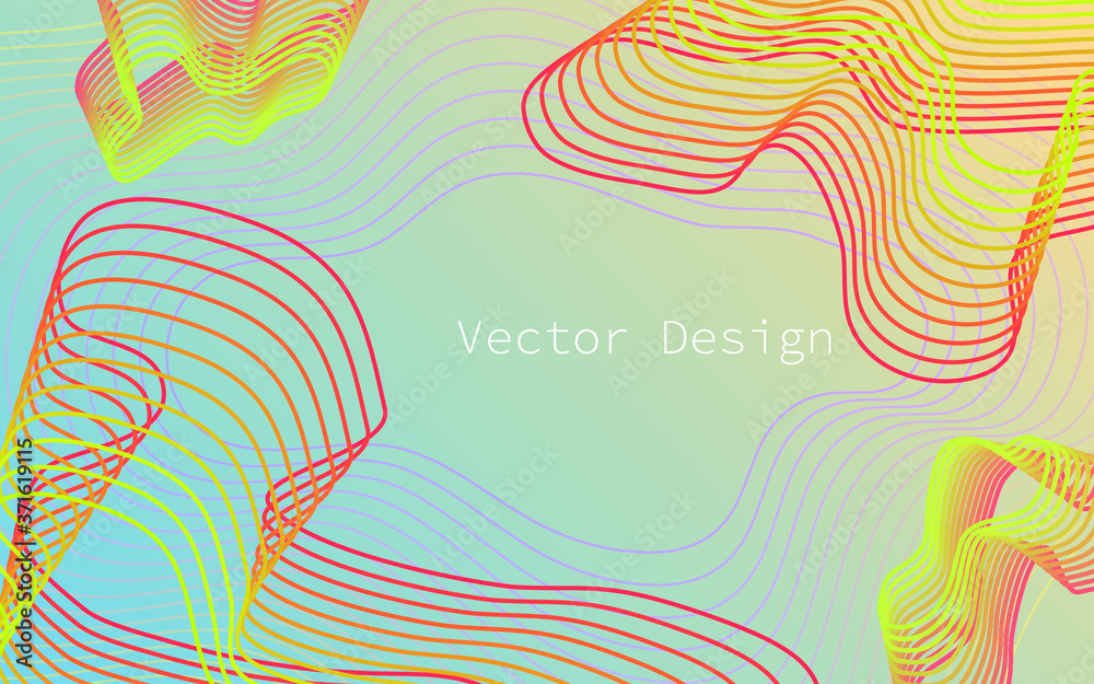 Blend of line and shapes vector design for advertising banner background, vector design, abstract background. 