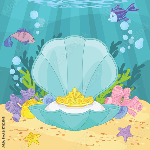 Mermaid Tiara Underwater world