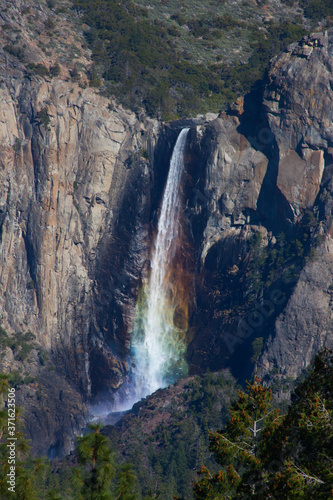 Rainbow in Bridal Veil Falls  Yosemite National Park