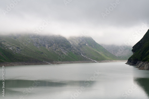 Obraz na płótnie Zapora wodna - High Altitude Storage Lakes - Kaprun, Austria w salonie