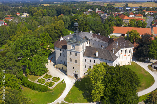 The state chateau in Breznice. The Renaissance castle Brevnice is national cultural monument, Bohemia, Czech Republic, Europe photo