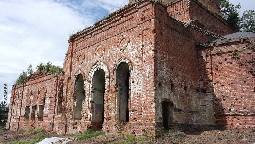 Old ruined Church in Russia