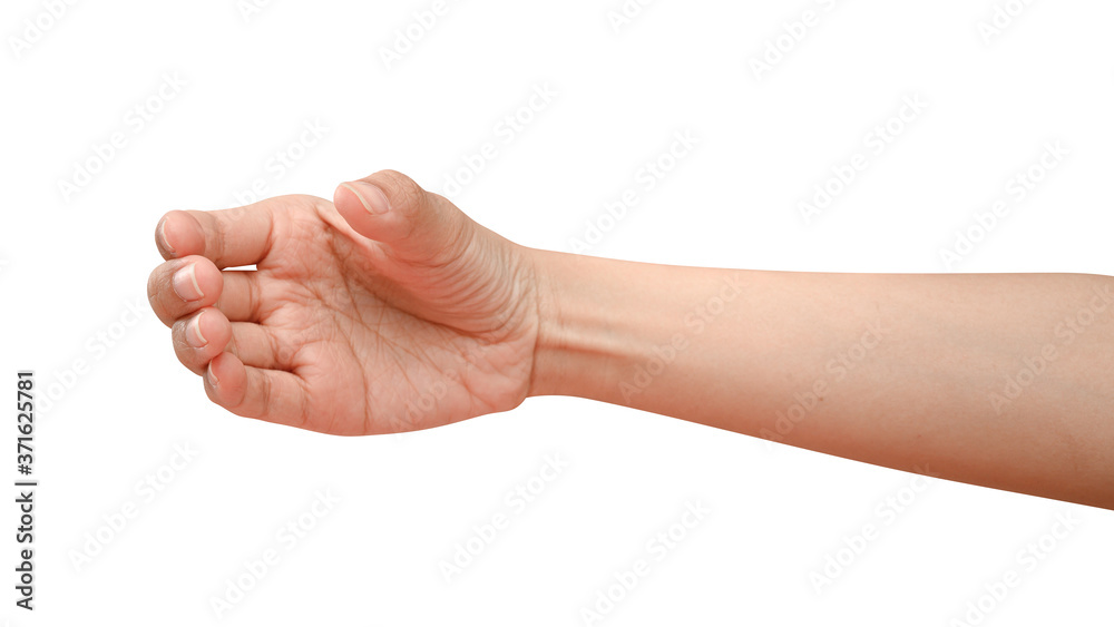 hand holding something like a bottle or can hand holding something like a bottle or can