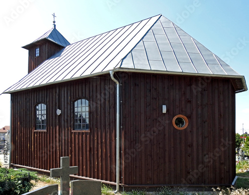 St. Anne's chapel from the beginning of the 19th century at the ecumenical cemetery in the city of Siemiatycze in Podlasie, Poland photo