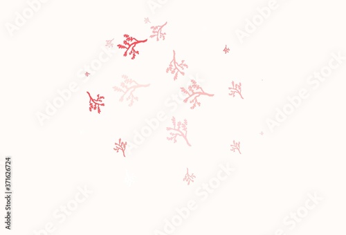 Light Pink, Red vector abstract pattern with sakura. © smaria2015