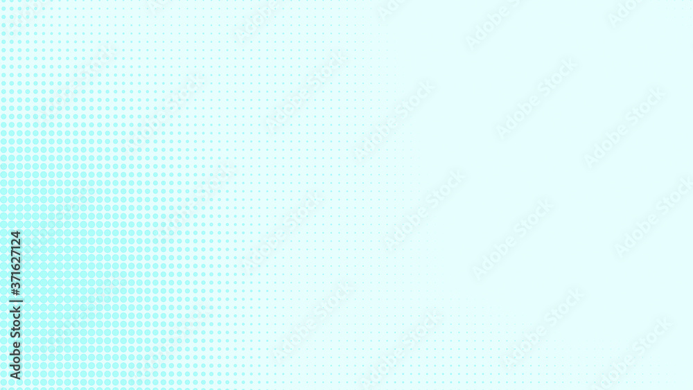 Dots halftone white blue and green color pattern gradient texture with technology digital background. Medicine healthcare with science concept.