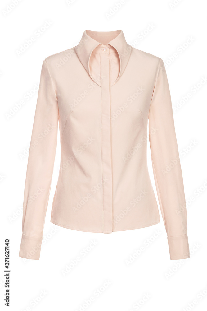 Women's light blouse isolated on white background. Women's light blouse isolated on white background.