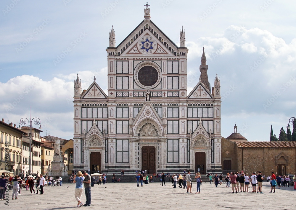 Basilica di Santa Croce or Basilica of the Holy Cross in Florence