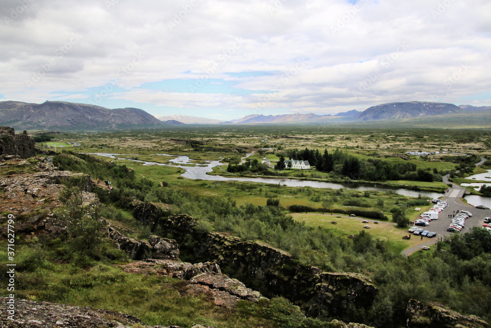Fototapeta premium landscape with mountains