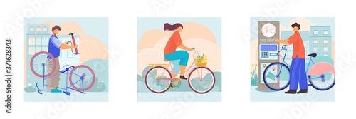 Bicycle Flat Set 