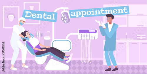 Dental Appointment Flat Composition
