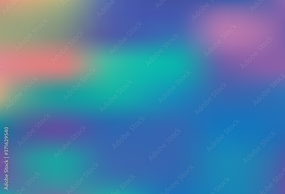 Dark Green, Yellow vector blurred shine abstract template.