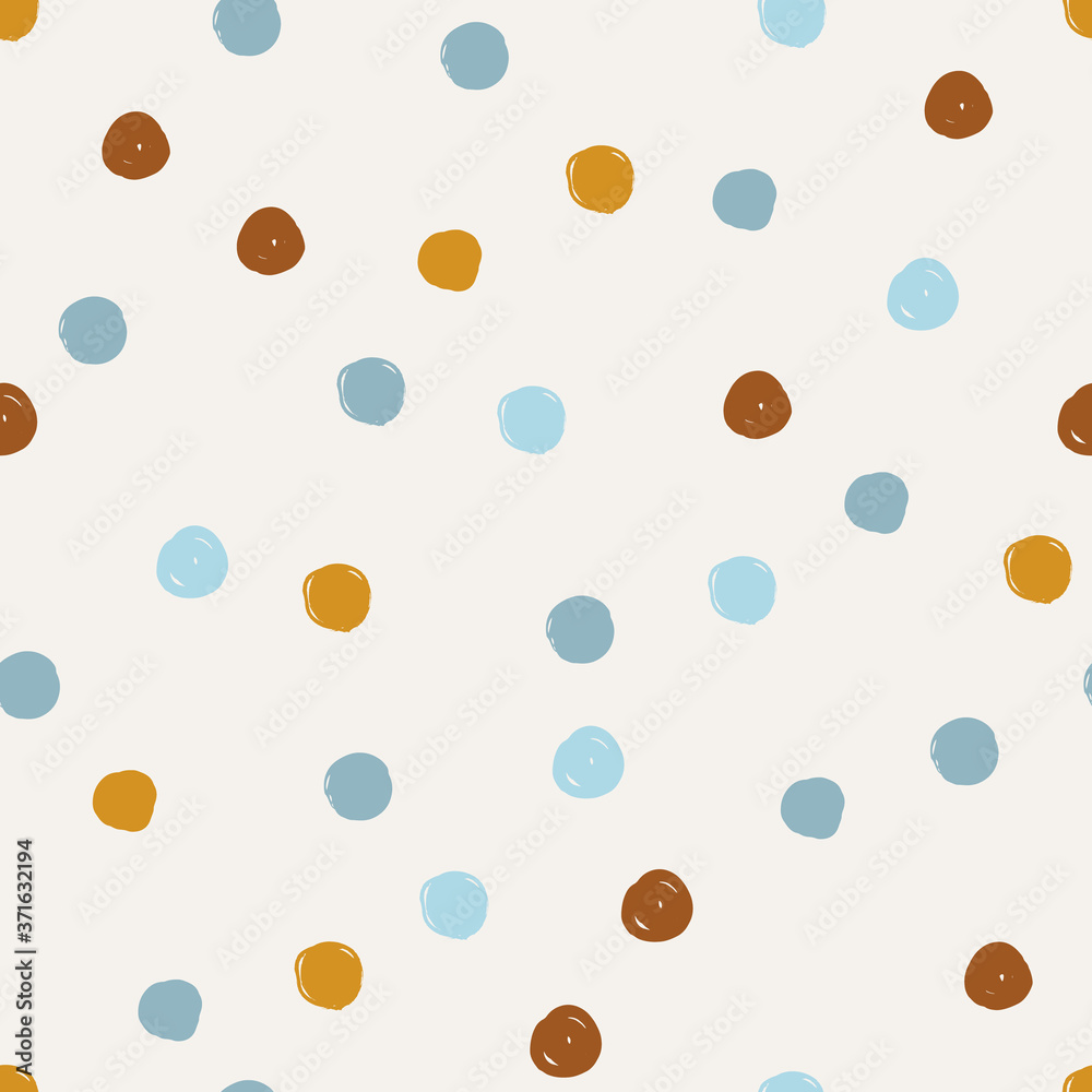 Seamless pattern. Casual polka dot texture. Stylish doodle Seamless pattern. Casual polka dot texture. Stylish doodle
