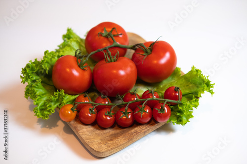 Juicy and fresh tomatoes ready for eating.