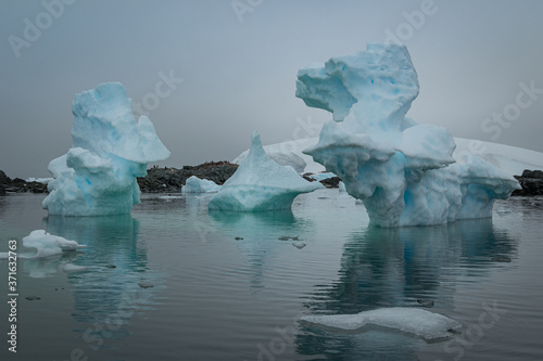Icebergs in Antarctica © Kathy Huddle 