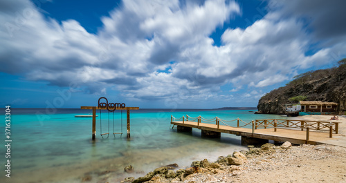 Kokomo Beach  Views around the Caribbean island of Curacao photo