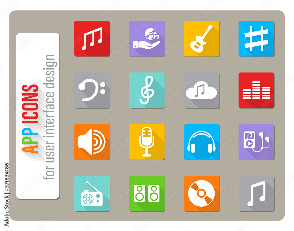 music icon set music icon set