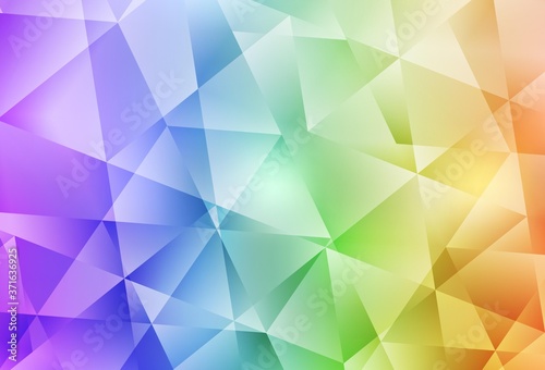 Light Multicolor vector low poly background.