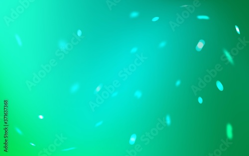 Light Green vector pattern with christmas snowflakes. Modern geometrical abstract illustration with crystals of ice. The pattern can be used for new year leaflets.