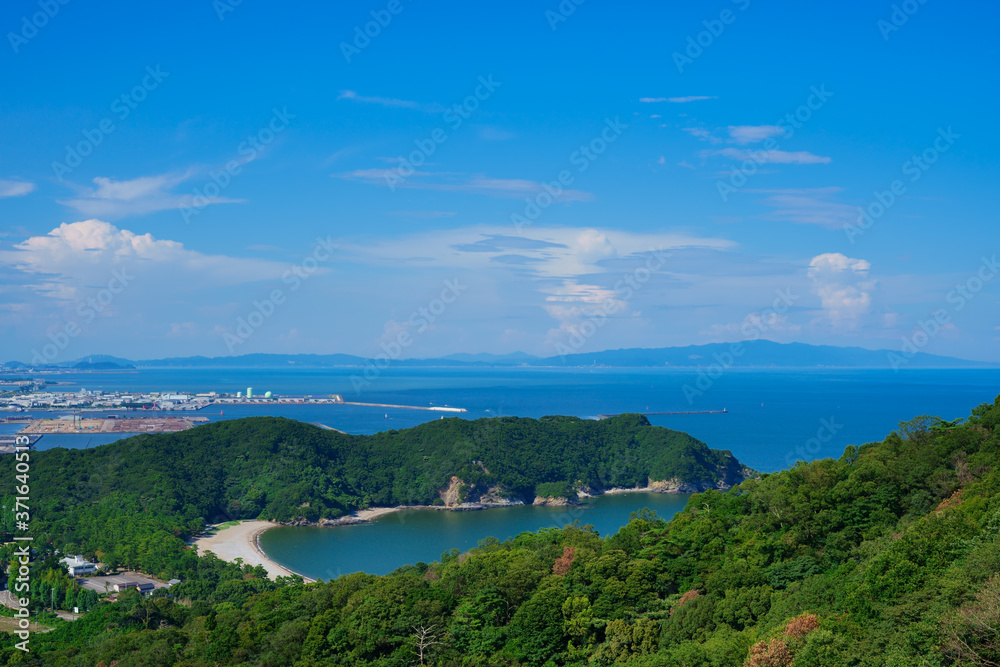 日峯山展望台から淡路島方面を望む　(徳島県徳島市)