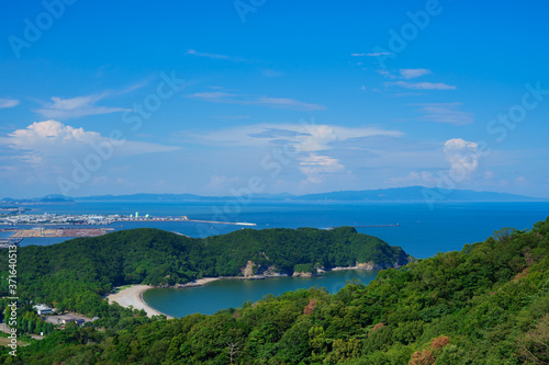 日峯山展望台から淡路島方面を望む (徳島県徳島市)