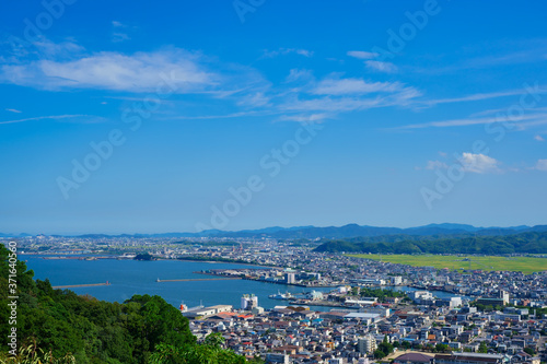 日峯山展望台から望む小松島市街並み (徳島県小松島市)