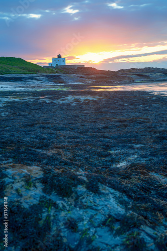 sunset over the sea