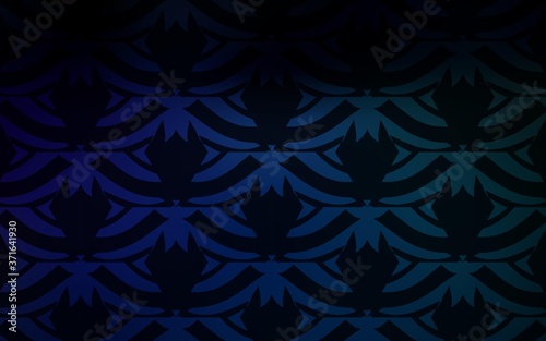 Dark Blue, Green vector template with crystals, triangles. Beautiful illustration with triangles in nature style. Pattern for websites.