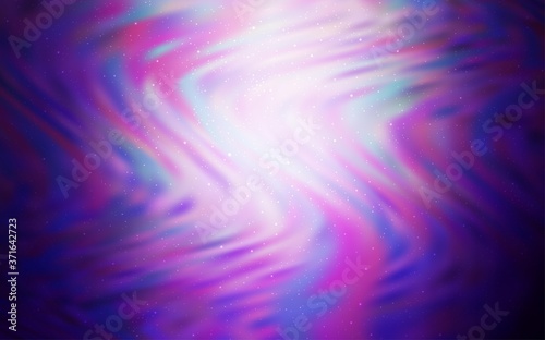 Light Purple vector template with space stars. Shining colored illustration with bright astronomical stars. Smart design for your business advert.