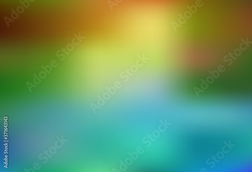 Light Blue, Yellow vector abstract blurred layout.
