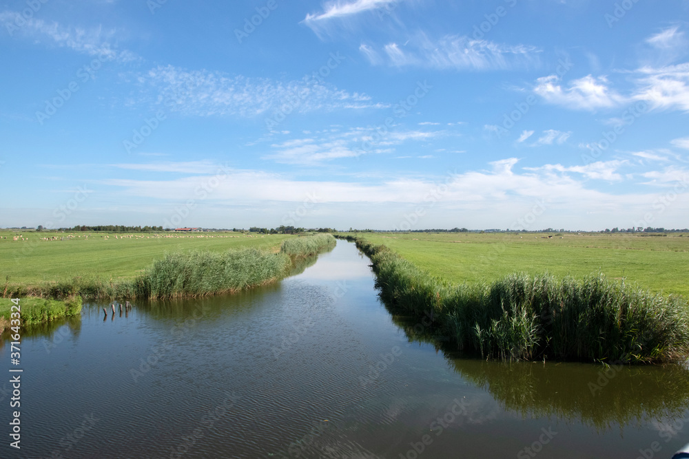 Farm Landscape Around Uitdam The Netherlands 6-8-2020