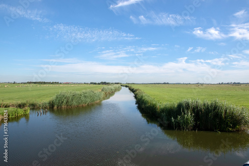 Farm Landscape Around Uitdam The Netherlands 6-8-2020