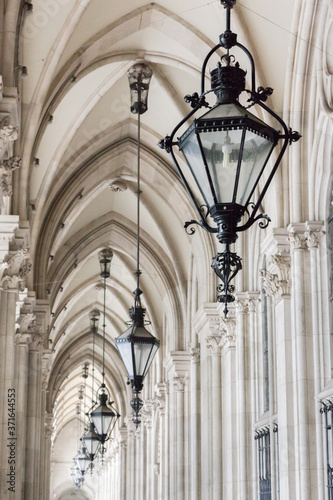 Photography Vienna City Hall corridor